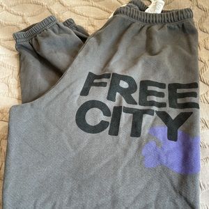 Women’s free city sweatpants. Size XS. Gray.